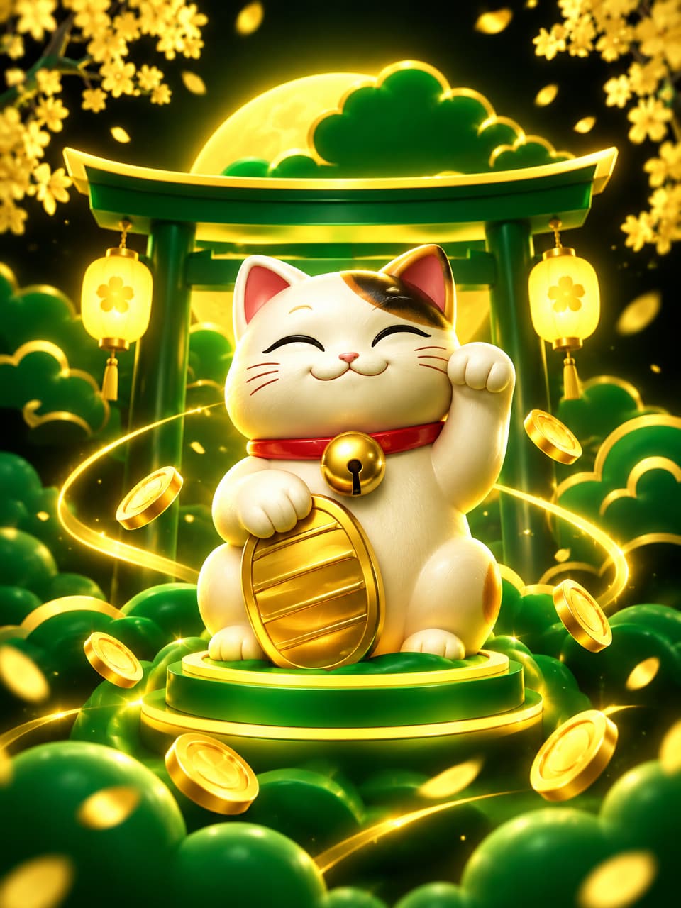 ภาพเกม Lucky Neko ที่ออกแบบใหม่สำหรับ pansuk24 - ปันสุข24